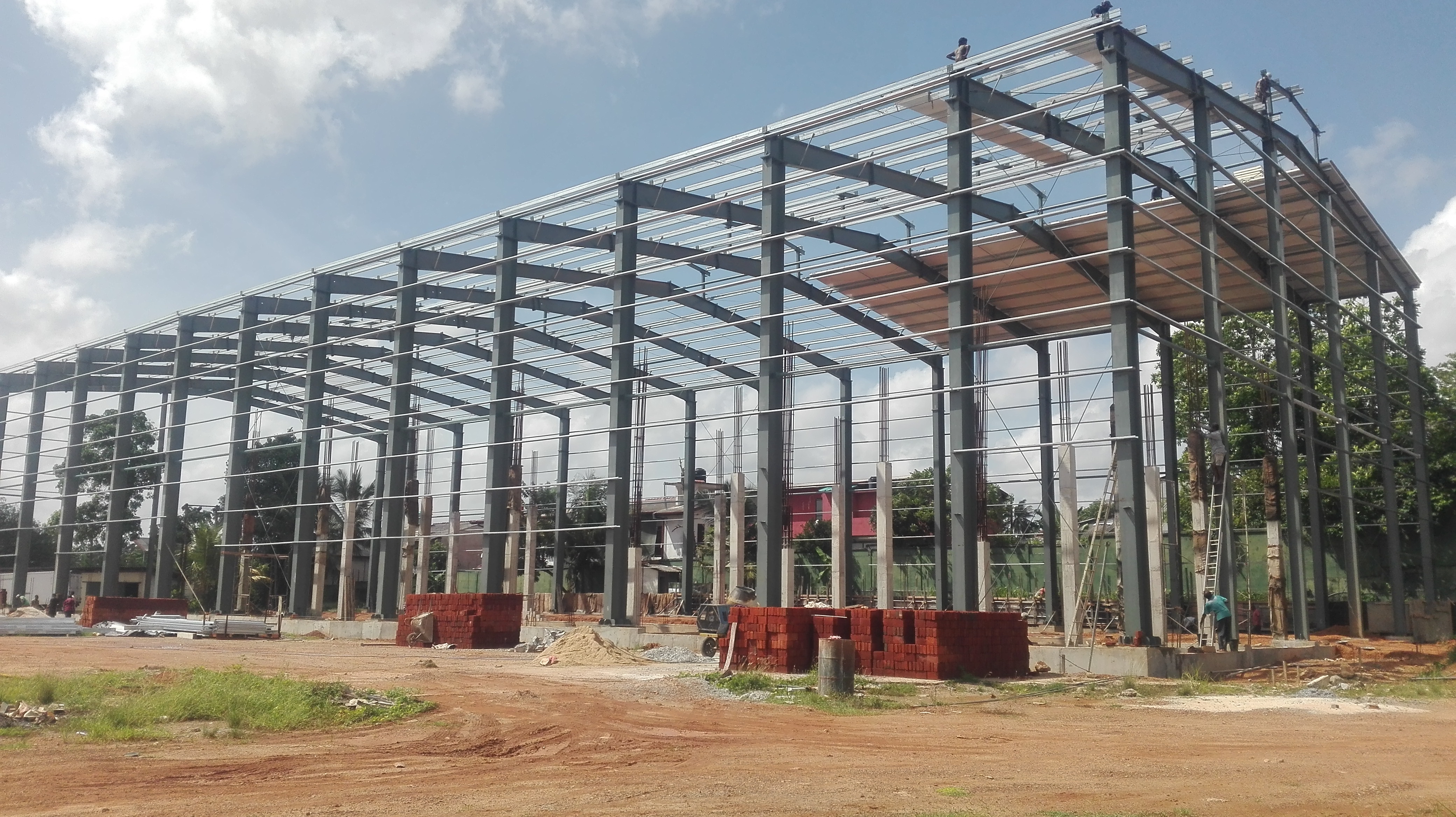 Steel frame construction